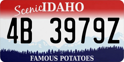 ID license plate 4B3979Z