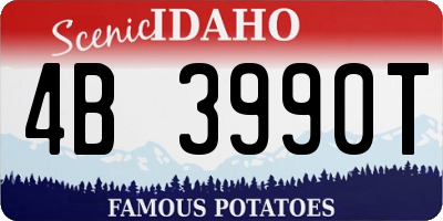 ID license plate 4B3990T