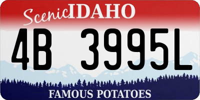 ID license plate 4B3995L