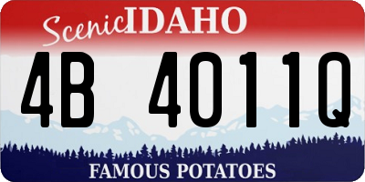 ID license plate 4B4011Q