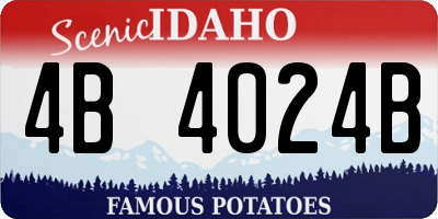ID license plate 4B4024B