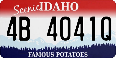 ID license plate 4B4041Q