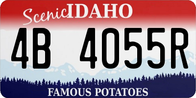 ID license plate 4B4055R
