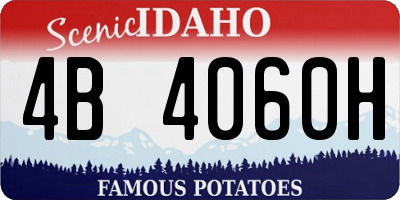 ID license plate 4B4060H
