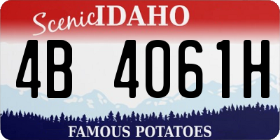 ID license plate 4B4061H