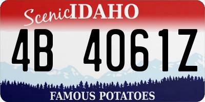 ID license plate 4B4061Z