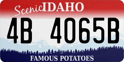 ID license plate 4B4065B