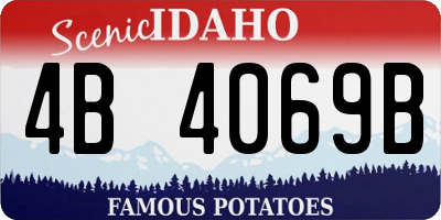 ID license plate 4B4069B