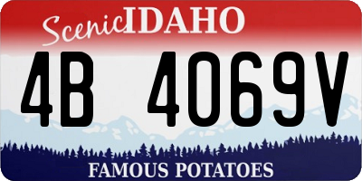 ID license plate 4B4069V