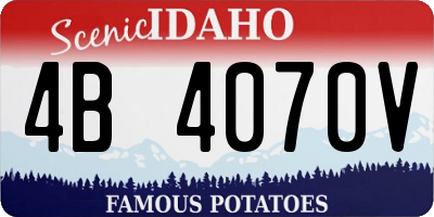 ID license plate 4B4070V