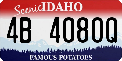 ID license plate 4B4080Q