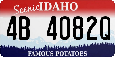 ID license plate 4B4082Q
