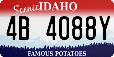 ID license plate 4B4088Y