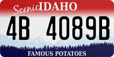 ID license plate 4B4089B