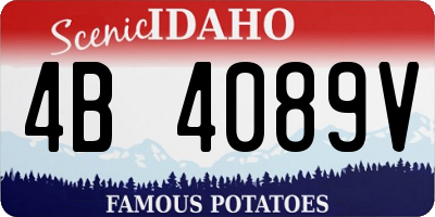ID license plate 4B4089V