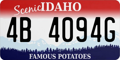 ID license plate 4B4094G