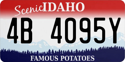 ID license plate 4B4095Y