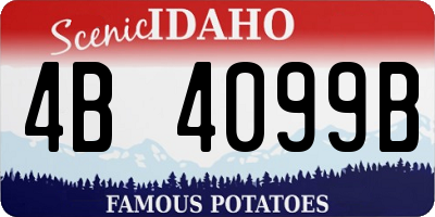 ID license plate 4B4099B