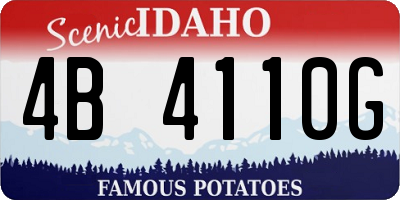 ID license plate 4B4110G