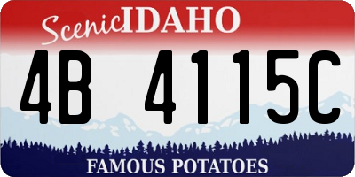 ID license plate 4B4115C