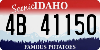 ID license plate 4B4115O