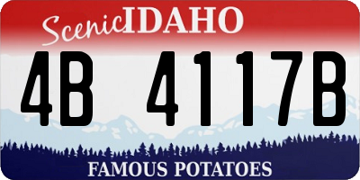 ID license plate 4B4117B