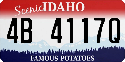 ID license plate 4B4117Q