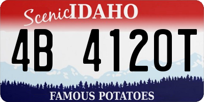 ID license plate 4B4120T