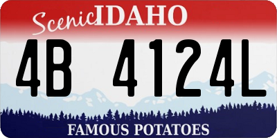 ID license plate 4B4124L
