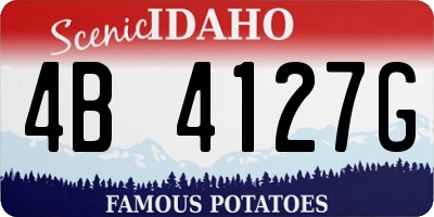 ID license plate 4B4127G