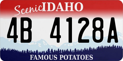 ID license plate 4B4128A