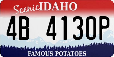 ID license plate 4B4130P