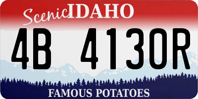 ID license plate 4B4130R