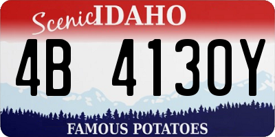 ID license plate 4B4130Y