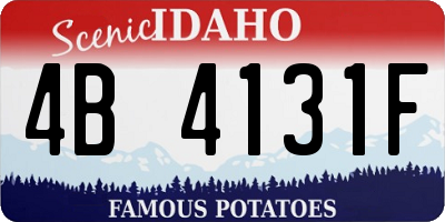 ID license plate 4B4131F
