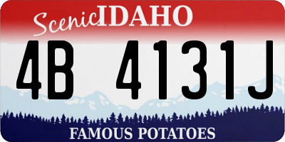 ID license plate 4B4131J