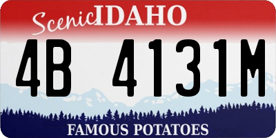 ID license plate 4B4131M