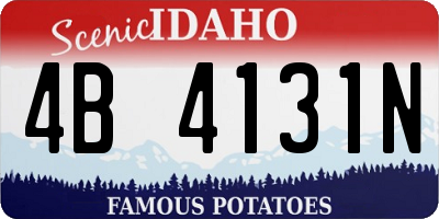 ID license plate 4B4131N