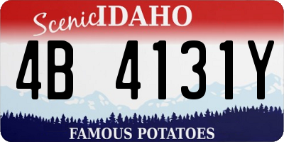 ID license plate 4B4131Y