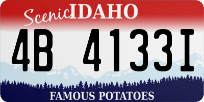ID license plate 4B4133I