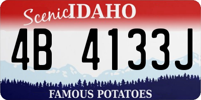 ID license plate 4B4133J