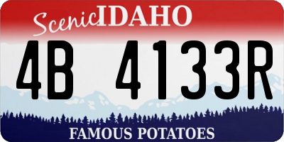ID license plate 4B4133R