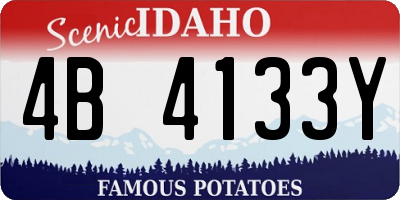 ID license plate 4B4133Y