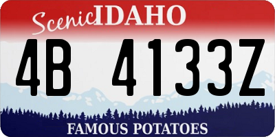 ID license plate 4B4133Z