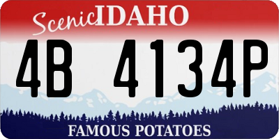 ID license plate 4B4134P