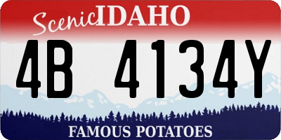 ID license plate 4B4134Y