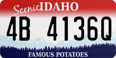 ID license plate 4B4136Q
