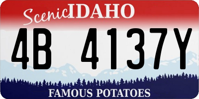 ID license plate 4B4137Y