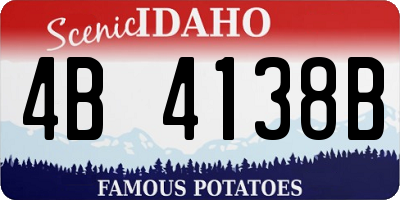ID license plate 4B4138B