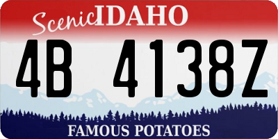 ID license plate 4B4138Z